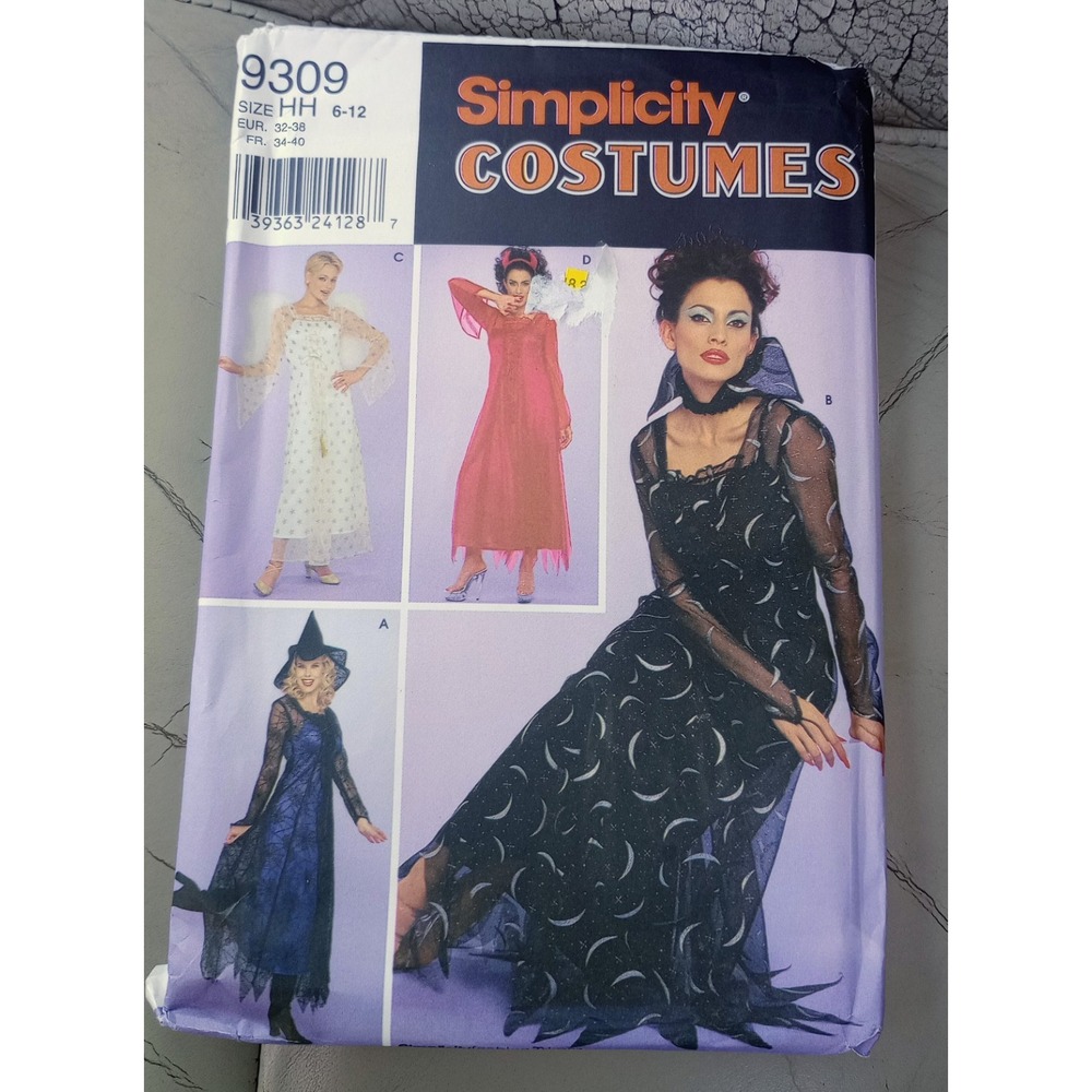 Simplicity Misses Costumes Sizes‎ 6-12 Uncut Pattern 9309